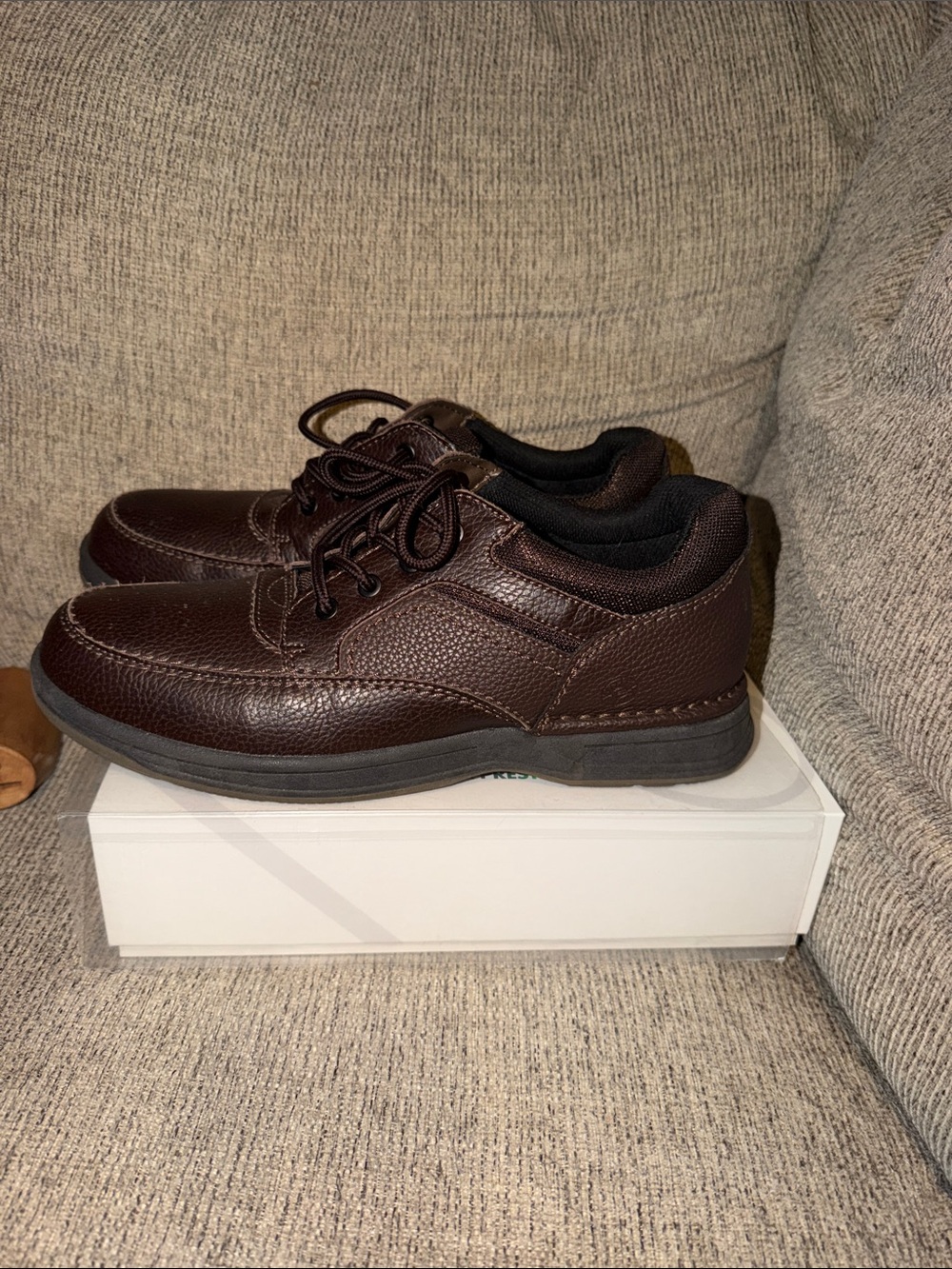 Men's Earth Spirit Casual Lace-Up Shoes Brown Genuine Leather Gelron 10.5 Wide
